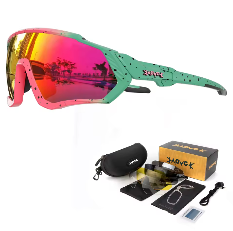 APVOE Polarisierte Fahrradbrille, UV400-Schutzbrille