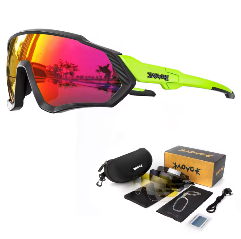 APVOE Polarisierte Fahrradbrille, UV400-Schutzbrille