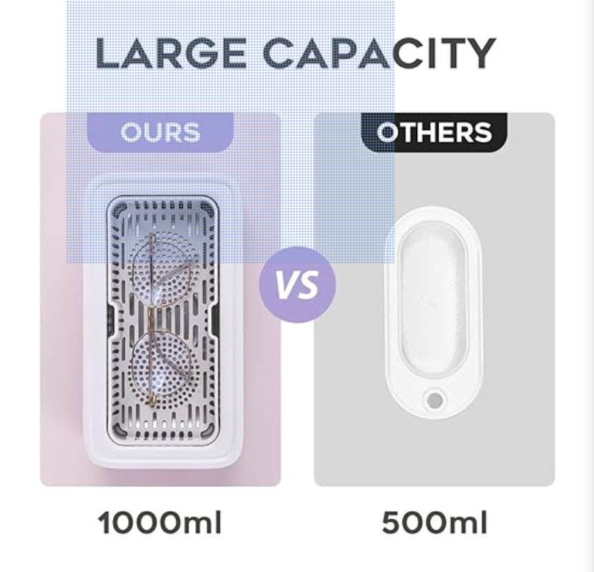 Ultraschallreinigung für Brillen, Schmuck, Ringe, Uhren, Münzen