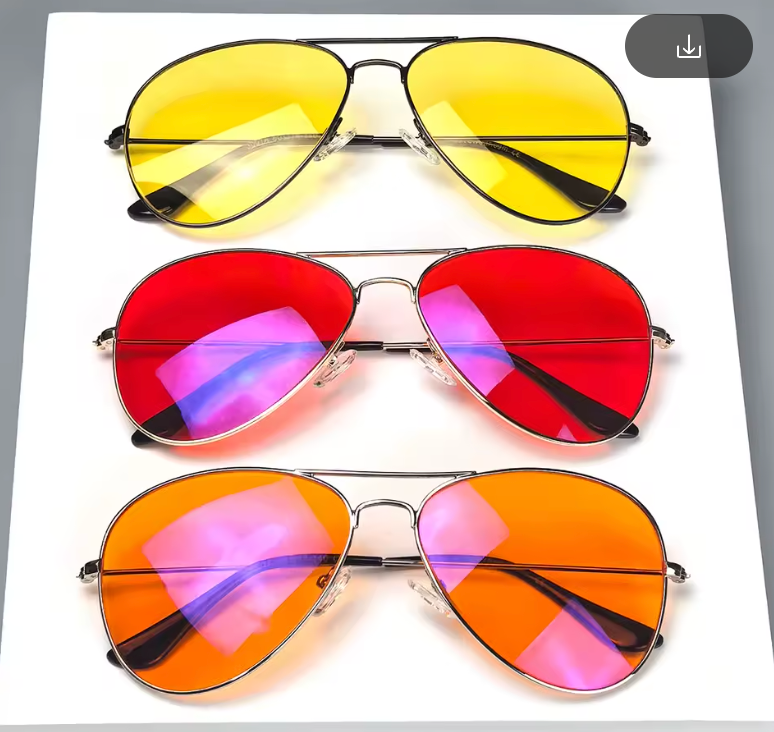 SHINU Blaulichtbrille mit roten Gläsern für Herren – Besserer Schlaf dank orangefarbener Gläser, ideal für Gaming und Nachtsicht