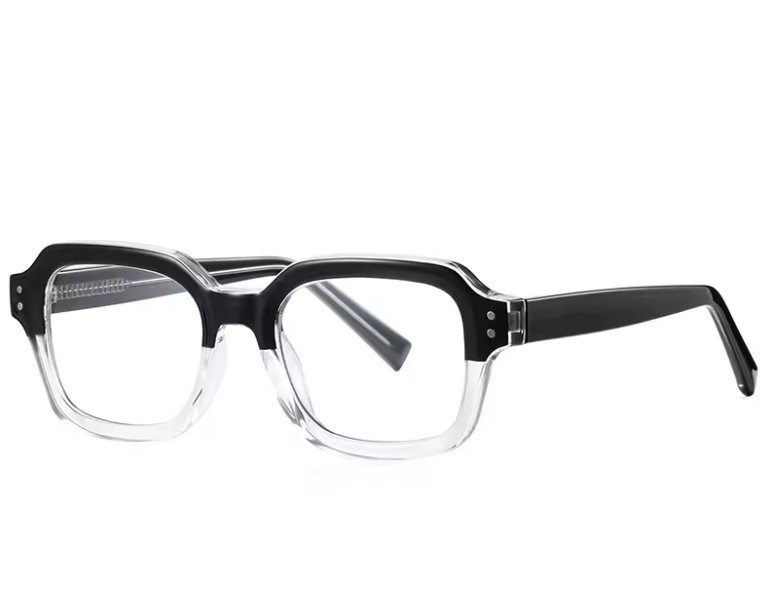 Klassische, schlichte und modische Lesebrille mit individuell anpassbarer Sehstärke und Blaulichtfilter für Computer