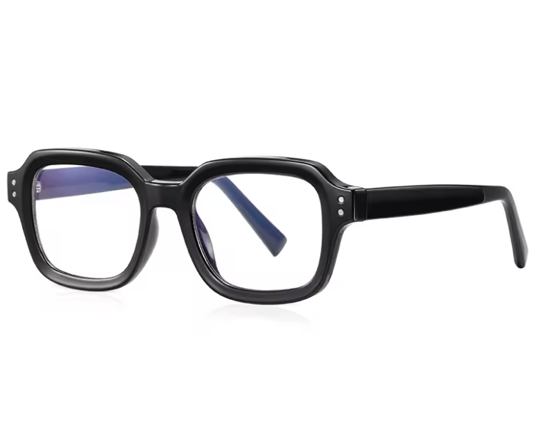 Klassische, schlichte und modische Lesebrille mit individuell anpassbarer Sehstärke und Blaulichtfilter für Computer