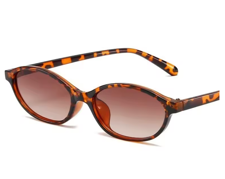 Neue, modische Retro-Brille mit ovalem, kleinem Rahmen für Damen