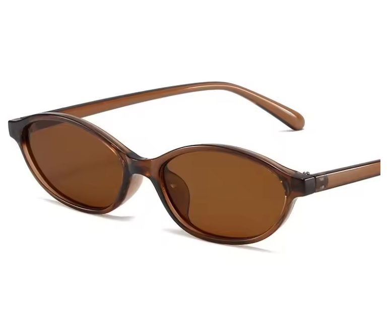 Neue, modische Retro-Brille mit ovalem, kleinem Rahmen für Damen