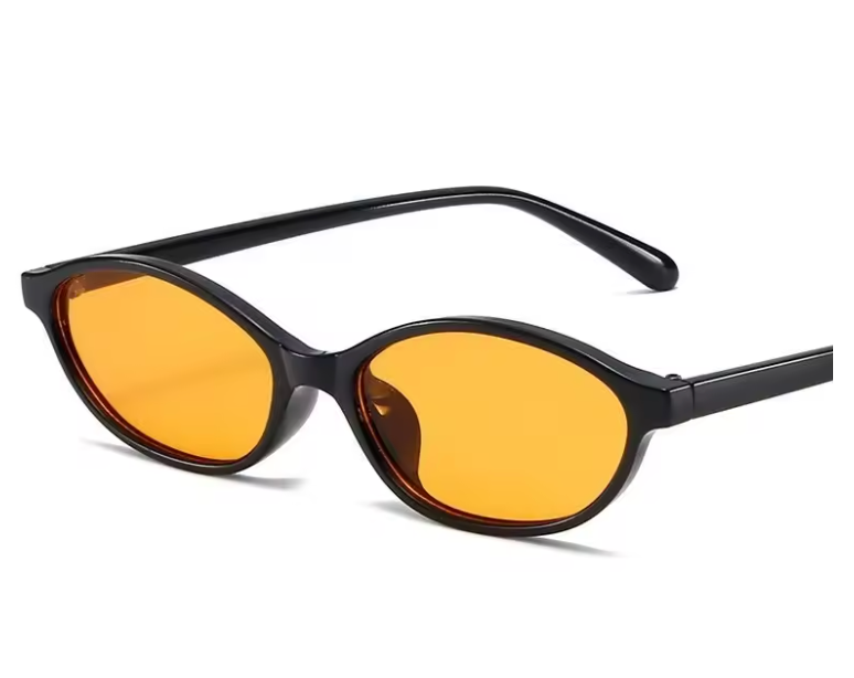 Neue, modische Retro-Brille mit ovalem, kleinem Rahmen für Damen