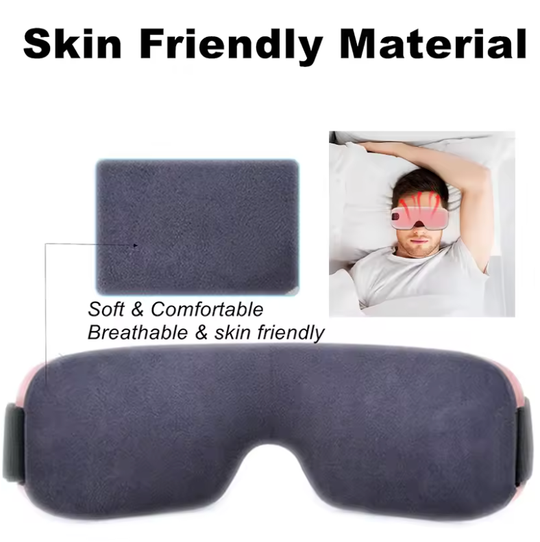 Elektrisches, intelligentes Augenmassagegerät mit Wärme, Vibration, Bluetooth-Musik und Massage-Entspannungsbrille (DC-Augenpflegegerät)