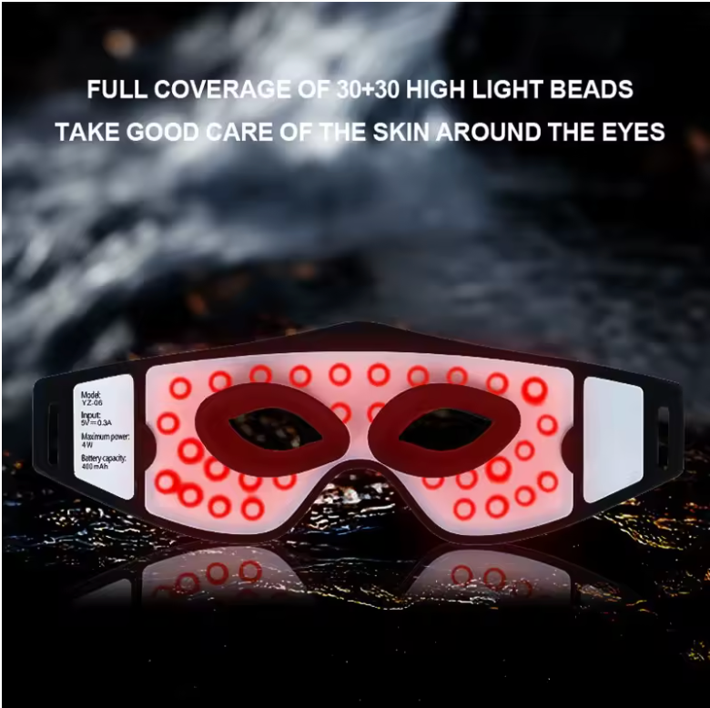 Nahinfrarot-Rotlichttherapie-Augenmaske, Augenmaske, Augenmassagegerät, Schönheitspflegegerät, Gerät zur Entfernung von Augenschatten