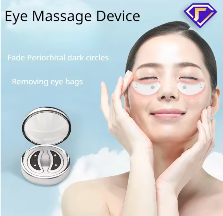 Augenmassagegerät mit EMS-Impuls-Mikrostrom: Lindert Müdigkeit, reduziert Augenringe, Falten und Schwellungen – für eine faltenfreie Haut.