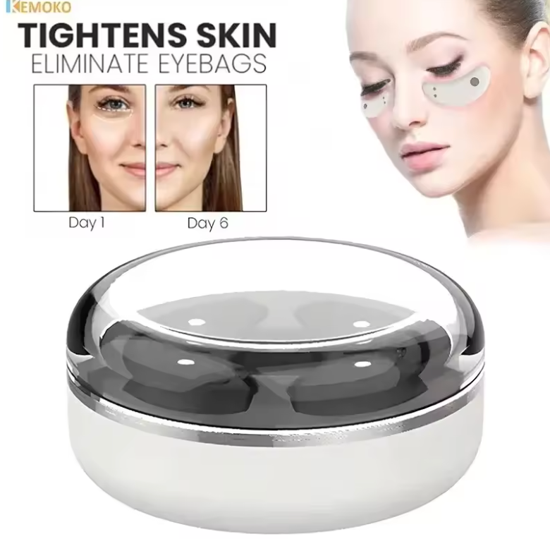 Augenmassagegerät mit EMS-Impuls-Mikrostrom: Lindert Müdigkeit, reduziert Augenringe, Falten und Schwellungen – für eine faltenfreie Haut.